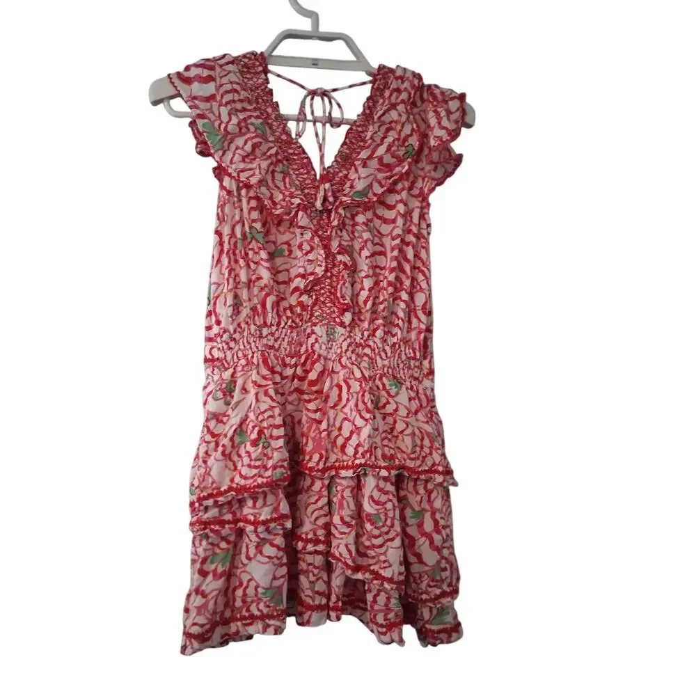 Poupette St Barth Carol mini dress girls 12 ruffles